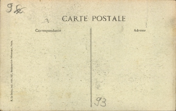 CPA La Courneuve Seine Saint Denis, Catastrophe, 15 Mars 1918