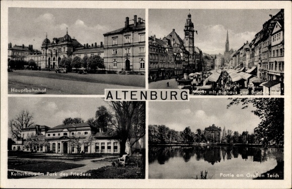 KP kraj stempla pocztowego Altenburg Drescha (Bz. Leipzig)