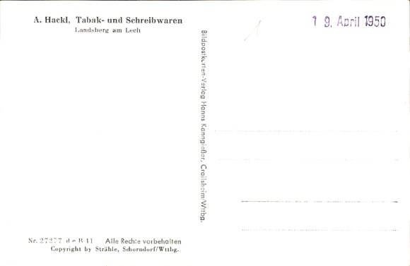 Postcard Landsberg am Lech Upper Bavaria, aerial view of city view, river view