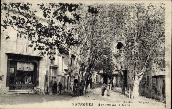 Ak Sorgues Aveyron, Avenue de la Gare