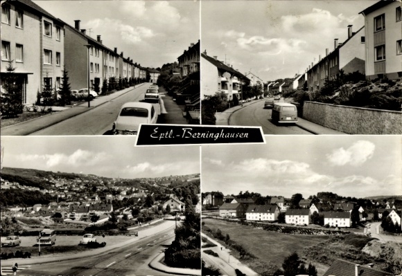 Ansichtkaart Berninghausen Ennepetal in het Ruhrgebied, straatgedeelte, panorama