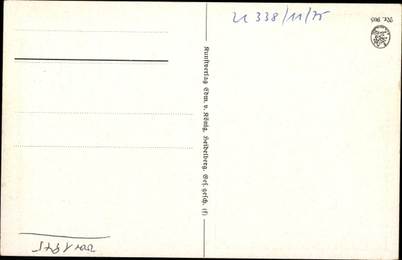 Artist Song Postcard Hoffmann, H., Heidelberg am Neckar, I lost my heart in Heidelberg