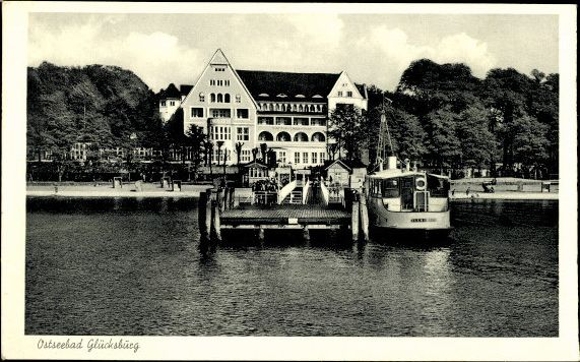10 alte Ak Glücksburg, diverse Ansichten