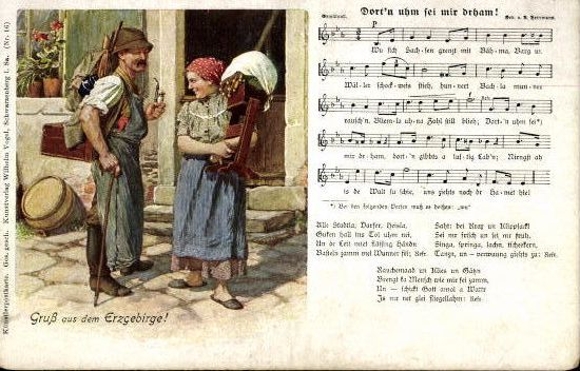 30 individual song cards, Anton Günther