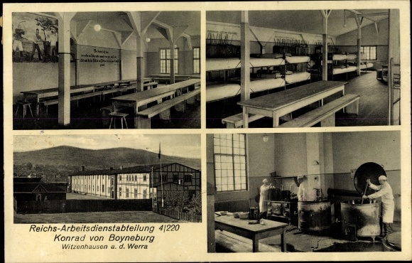 KP Witzenhausen w Hesji, Departament Służby Pracy Rzeszy RAD 4/220 Konrad von Boyneburg, kuchnia