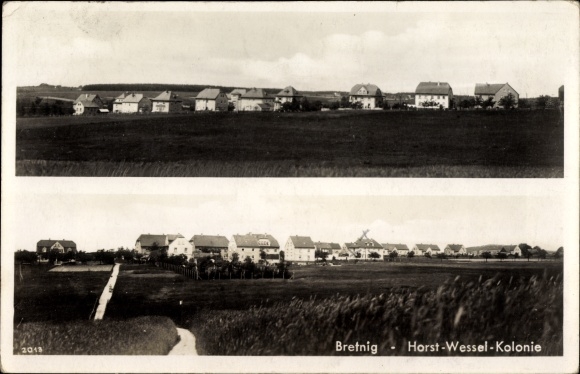 Postcard Bretnig Hauswalde in Saxony, Horst Wessel colony