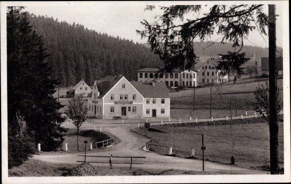 Postcard Kühnhaide Marienberg in the Ore Mountains of Saxony, Inn zum Schwarzwassertal