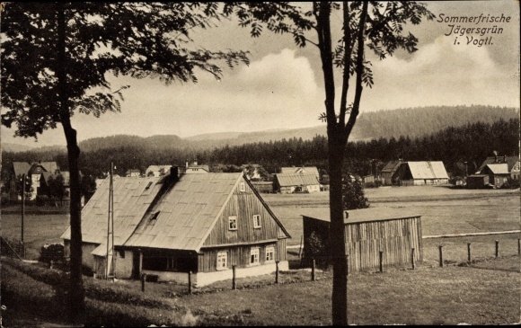 PC Jägersgrün Muldenhammer in the Vogtland, local section, farm