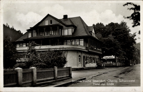 Ak Sitzendorf in Thüringen, Hotel zur Linde