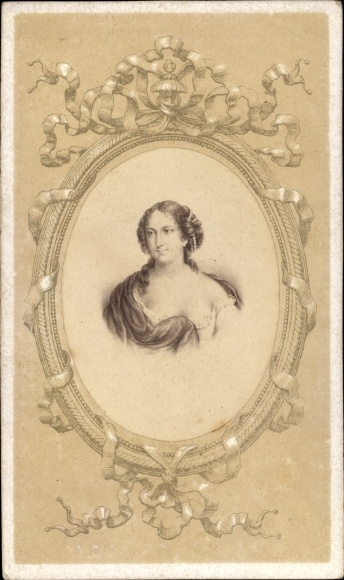 Carte de visite poet Antoinette Deshoulières
