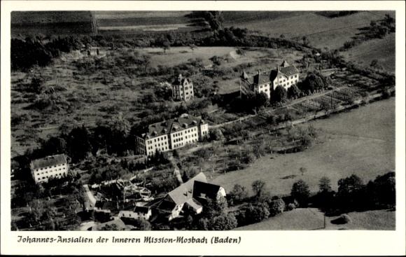 KP Mosbach am Odenwald Baden, zdjęcie lotnicze, Johannes Instytucje Misji Wewnętrznej