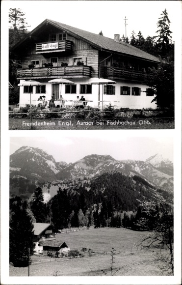 Postcard Aurach Fischbachau in Upper Bavaria, guesthouse Engl