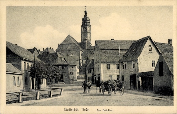 Postcard Buttstädt in Thuringia, Am Brücktor