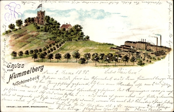 Chromo-Litho Schönebeck on the Elbe, Hummelberg