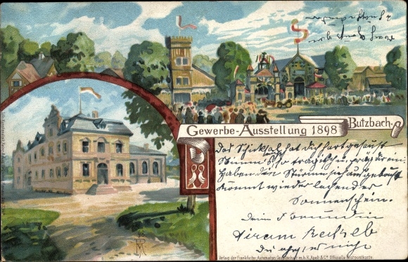 Chromo-Litho Butzbach in Taunus Hesse, trade exhibition 1898