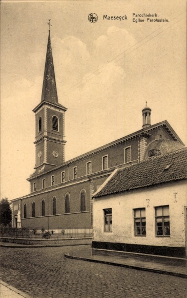 Ak Maaseik Maeseyck Vlaanderen Limburg, Parochiekerk