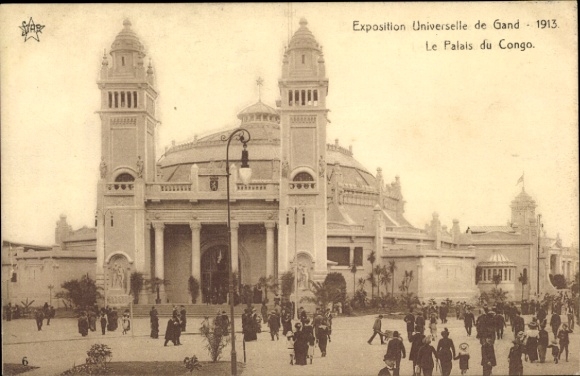 Postcard Gent Gent East Flanders, World Exhibition 1913, Congo Palace
