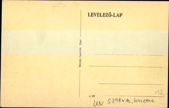 Postcard Szarvas Ungarn, Kaserne