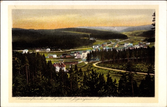 Postcard Jägersgrün Tannenbergsthal in Vogtland, Panorama