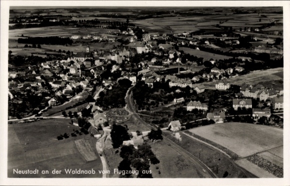 Ak Neustadt an der Waldnaab, Fliegeraufnahme