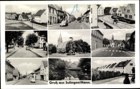 PC Sulingen in Lower Saxony, street section, partial view