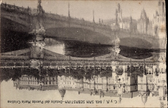 KP Donostia San Sebastian Kraj Basków, fragment mostu María Cristina, autor: Castañeira y Alvare