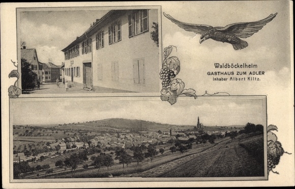 KP Waldböckelheim nad Nahe, Gasthaus zum Adler, panorama