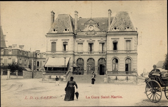 At Caen Calvados, St. Martin&#39;s Station, Bahnhof