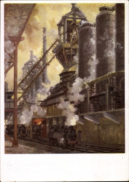 Artist PC Ria Picco Rückert, Reichswerke Hermann Göring, blast furnaces