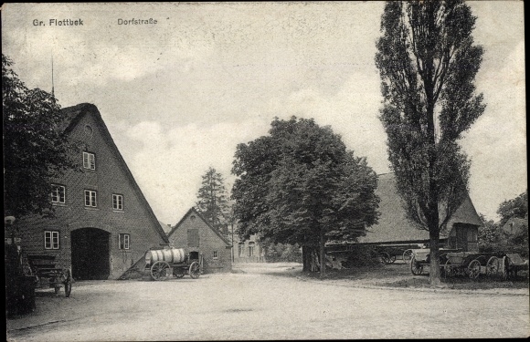 PC Hamburg Altona Groß Flottbek, Dorfstrasse, farms, carts
