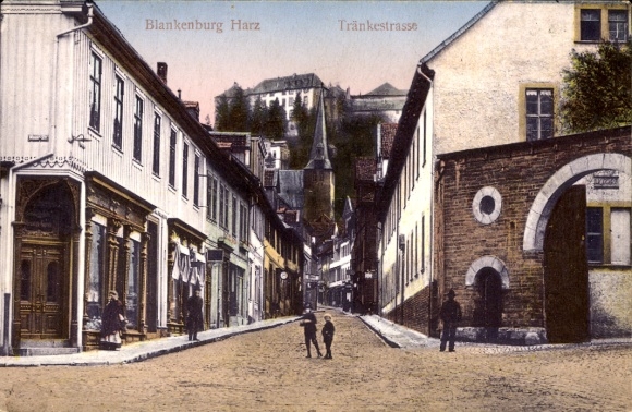 Postcard Blankenburg am Harz, Tränkestraße