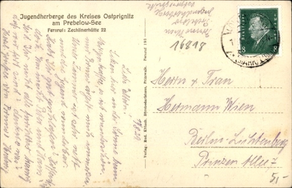KP Prebelow Rheinsberg in der Mark, schronisko młodzieżowe