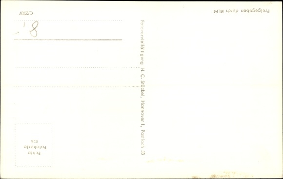 Postcard Deutsche Luftwaffe, dive bomber Henschel Hs 123, ABC