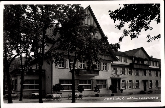 Postcard Ottenhöfen in the Black Forest, Hotel Linde