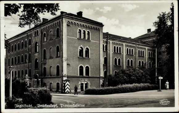 PC Ingolstadt on the Danube Upper Bavaria, bridgehead, pioneer barracks