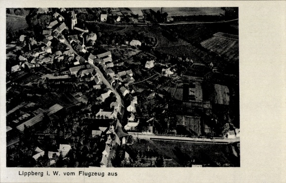 Ak Lippberg Lippborg Lippetal in Westfalen, Fliegeraufnahme
