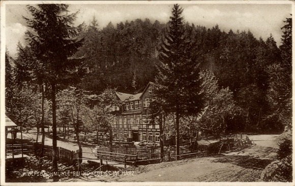 Postcard Braunlage in the Upper Harz, Wolfsbachmühle