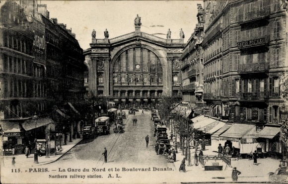 PC Paris X Gare du Nord, Boulevard Denain et Gare