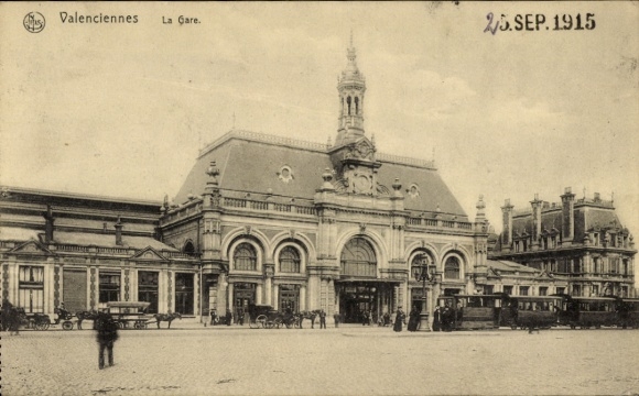 PC Valenciennes Nord, La Gare, view of the train station, street side