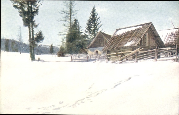 Ak Mönichkirchen in Niederösterreich, Mönichkirchner Schwaig, Winter