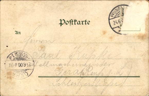 Postcard Auerbach Bensheim on the Bergstrasse Hesse, Fürstenlager