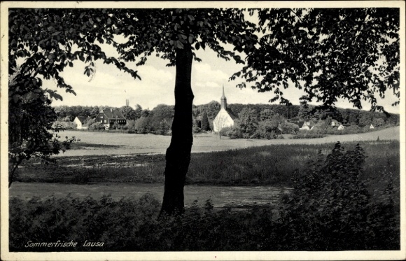 Postcard Lausa Belgern Schildau Nordsachsen, Panorama