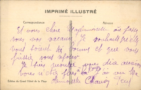 Postcard Veulettes sur Mer Seine Maritime, beach