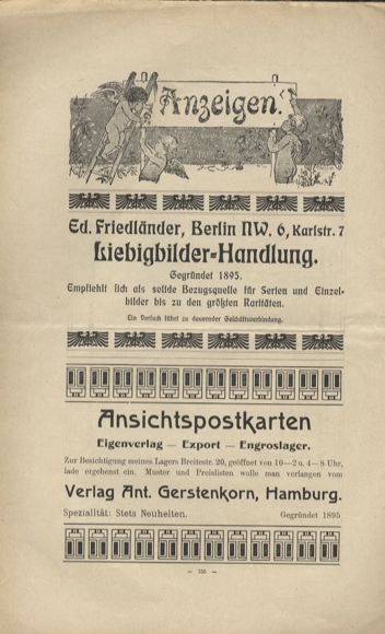 Liebig pictures newspaper advertising Dreser issue 10, volume 11, 1906