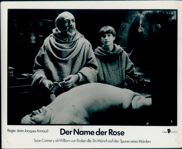 Ak-acteur Sean Connery, filmscène The Name of the Rose, rol William of Baskerville