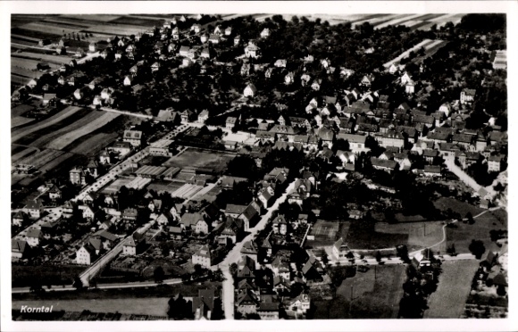 Postcard Korntal Münchingen in Strohgäu, aerial photograph