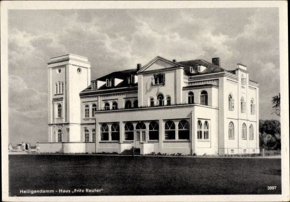 Postcard Heiligendamm Bad Doberan in the district of Rostock, house Fritz Reuter