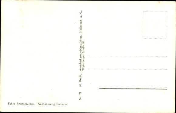 Postcard Heilbronn am Neckar, Neckarkanal mit Lastkahn