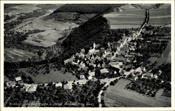 Ak Türkheim in Zwaben, luchtfoto