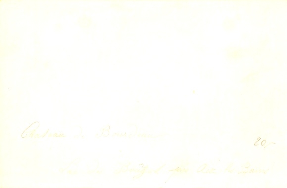 Cabinet photo Bourdeau Savoie, view of the castle